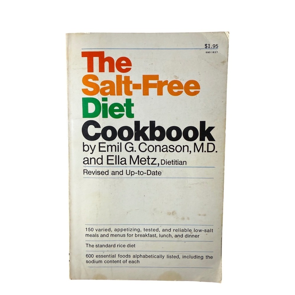 The Salt-Free Diet Cookbook Vintage